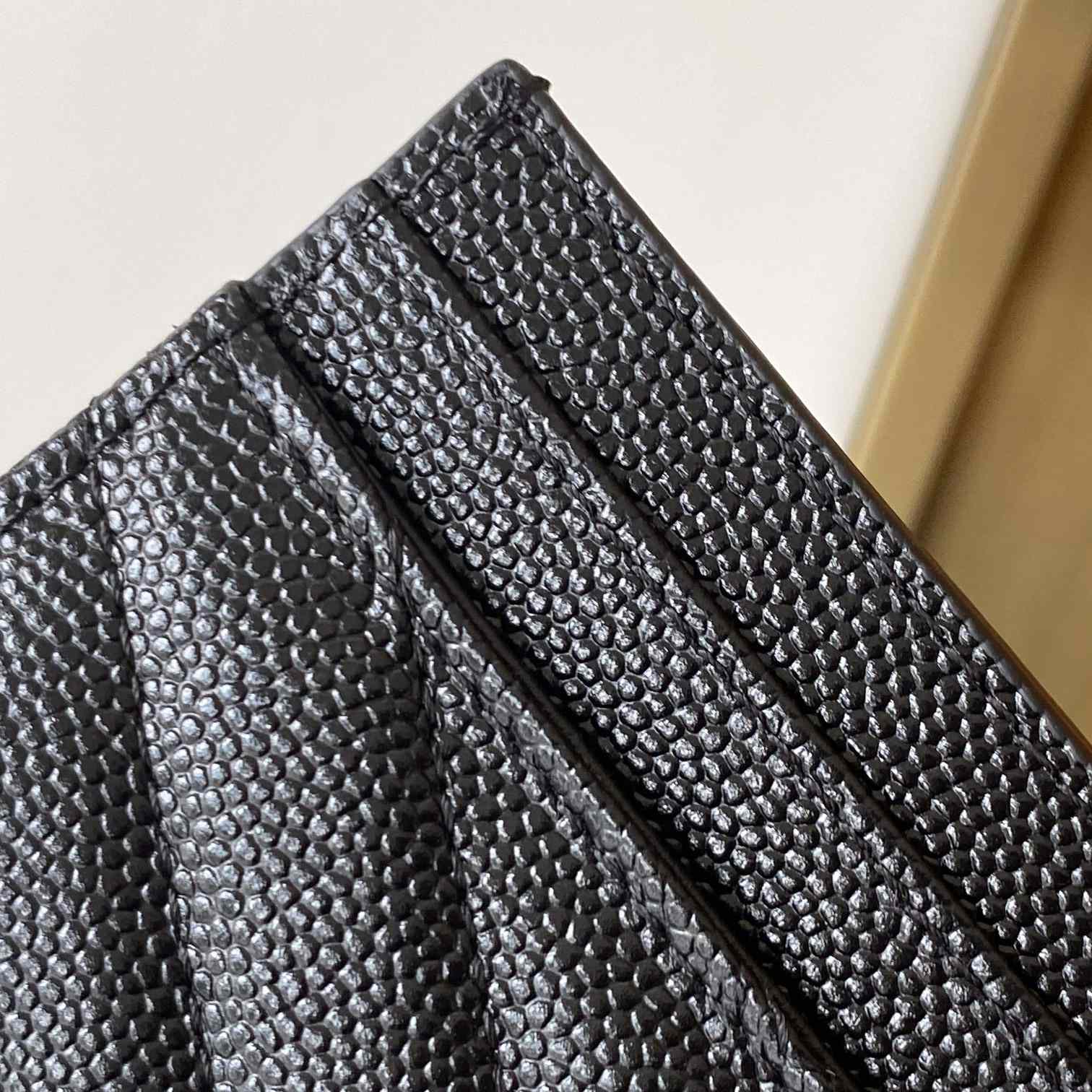 Saint Laurent Leather Card Wallet (10x7.5x0.5 cm) - PerfectKickZ