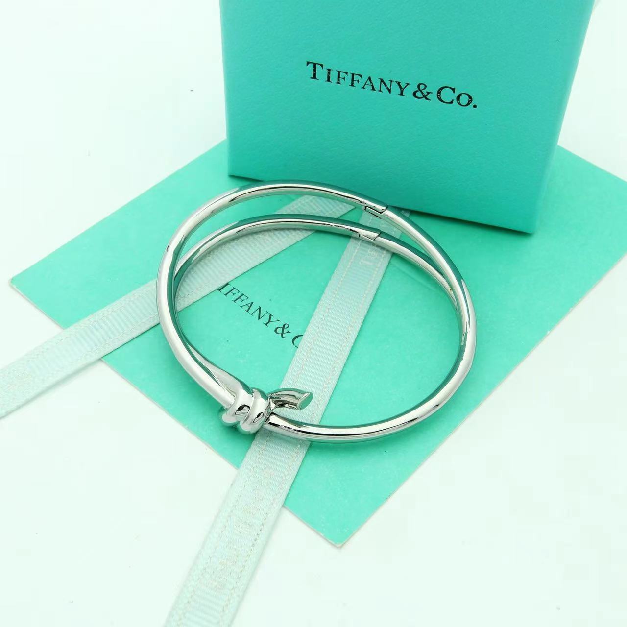 Tiffany&CO Tiffany Knot Double Row Hinged Bangle  - PerfectKickZ