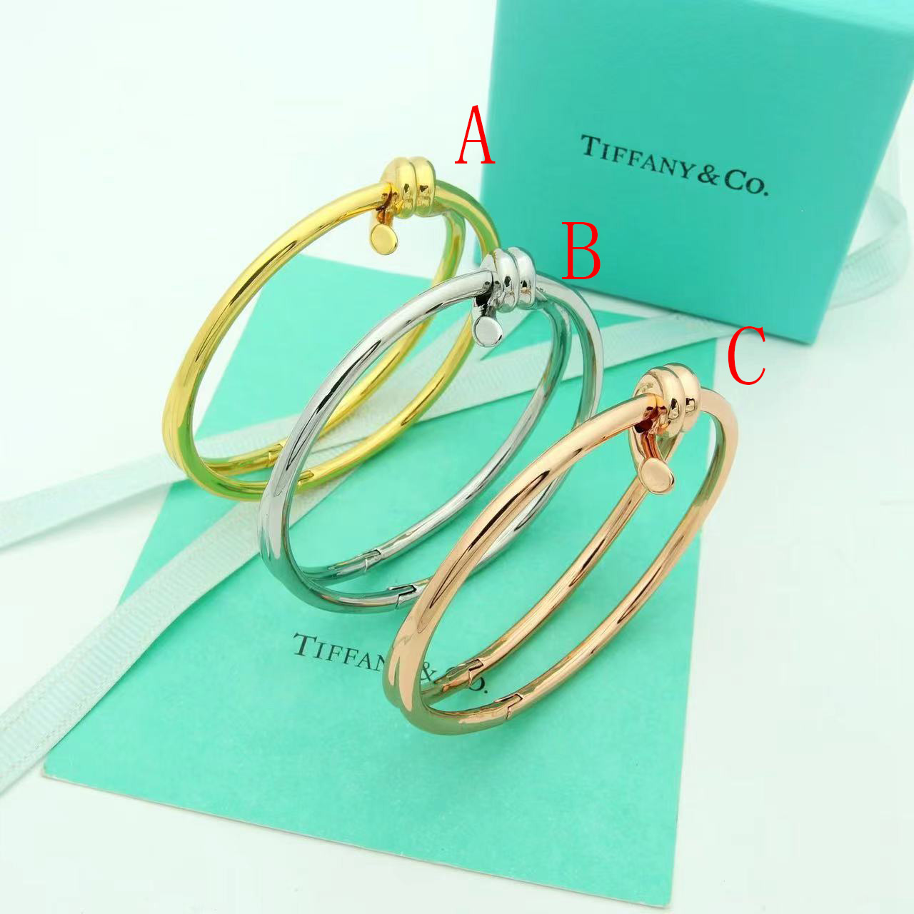 Tiffany&CO Tiffany Knot Double Row Hinged Bangle  - PerfectKickZ