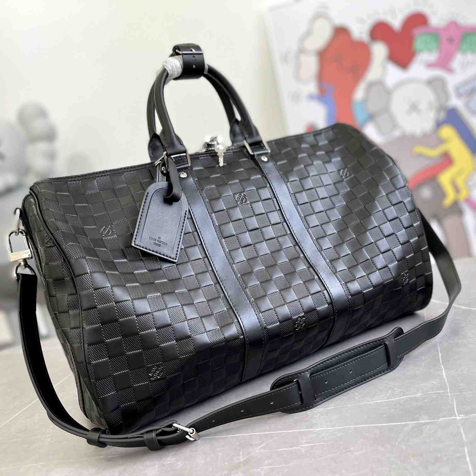 Louis Vuitton Keepall Bandoulière 50 Black    N41145 - PerfectKickZ