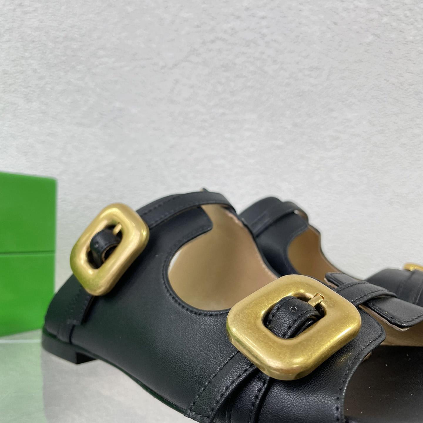 Bottega Veneta Stretch Buckle Mule Sandal Flat - PerfectKickZ