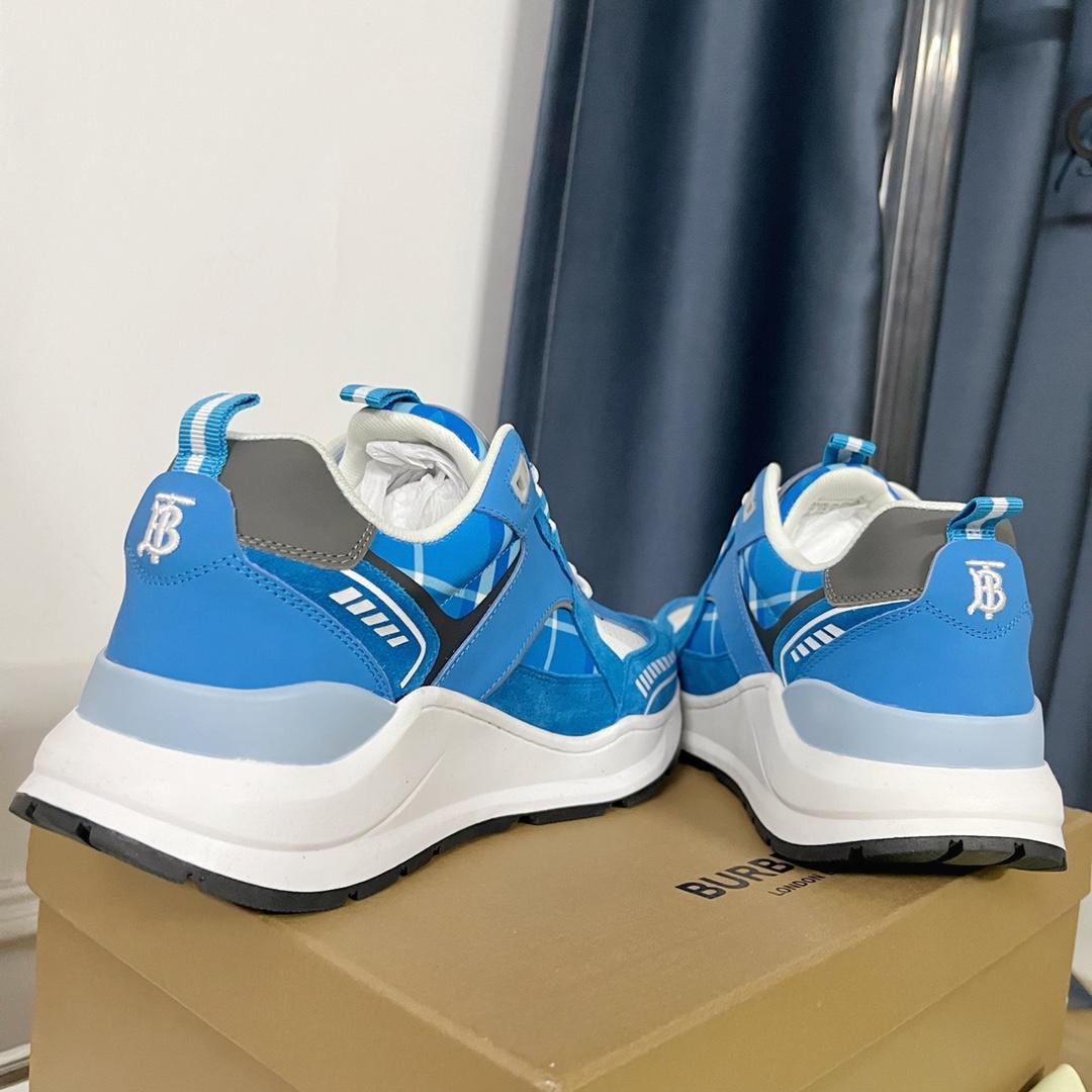 Burberry Leather, Suede and Check Sneakers - PerfectKickZ