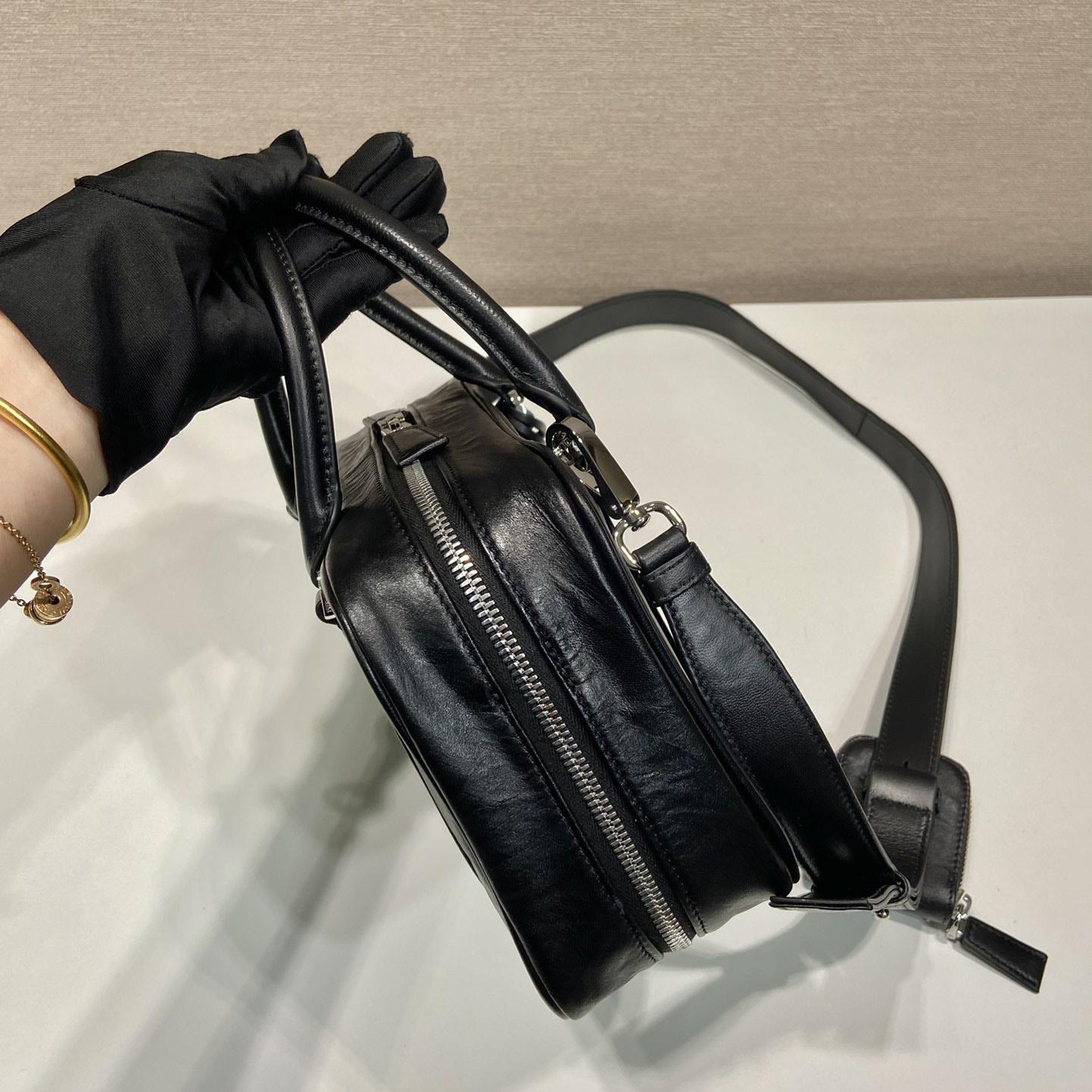 Prada Medium Antique Nappa Leather Top Handle Bag - PerfectKickZ