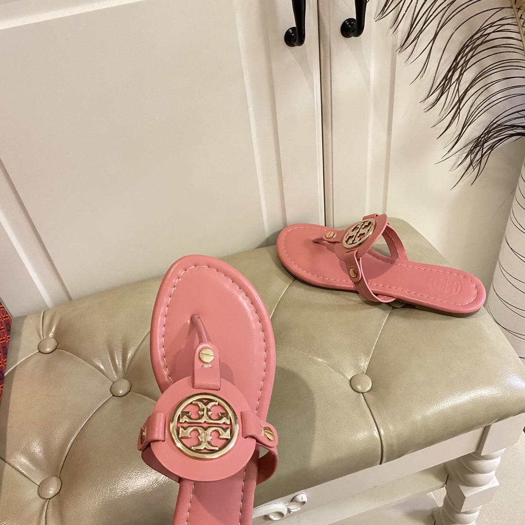 Tory Burch Leather Thong Sandals  - PerfectKickZ