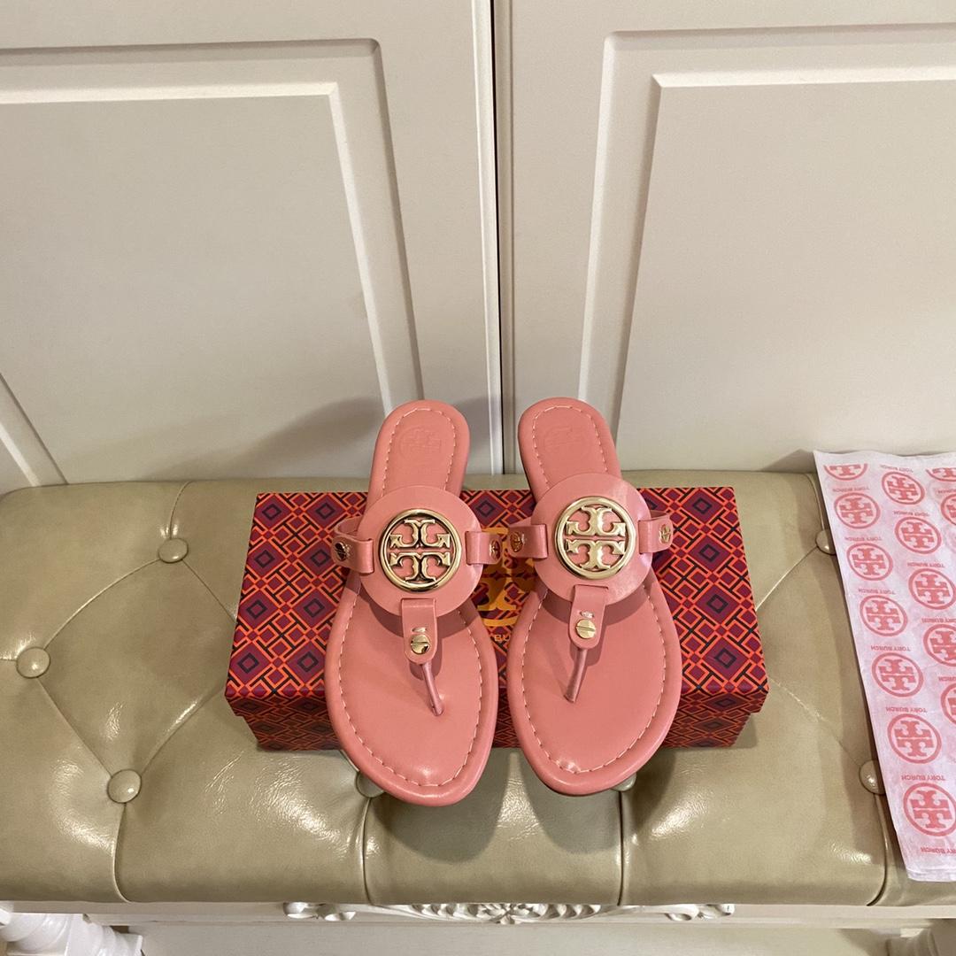 Tory Burch Leather Thong Sandals  - PerfectKickZ