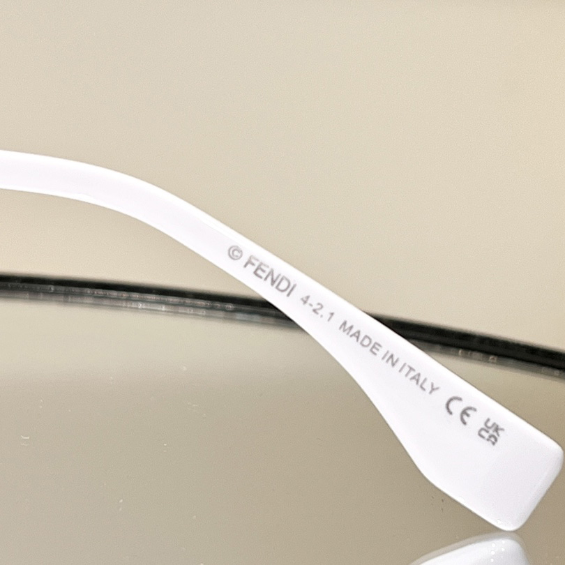 Fendi First Sight Cream Metal Fashion Show Sunglasses With Light Brown Lenses - PerfectKickZ