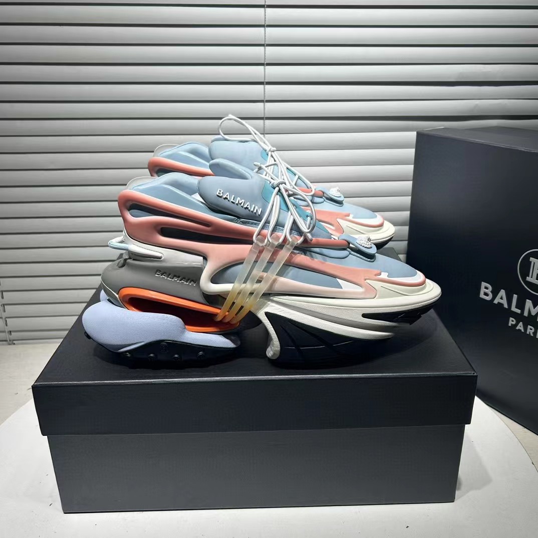 Balmain Unicorn Trainers In Two-tone Neoprene - PerfectKickZ