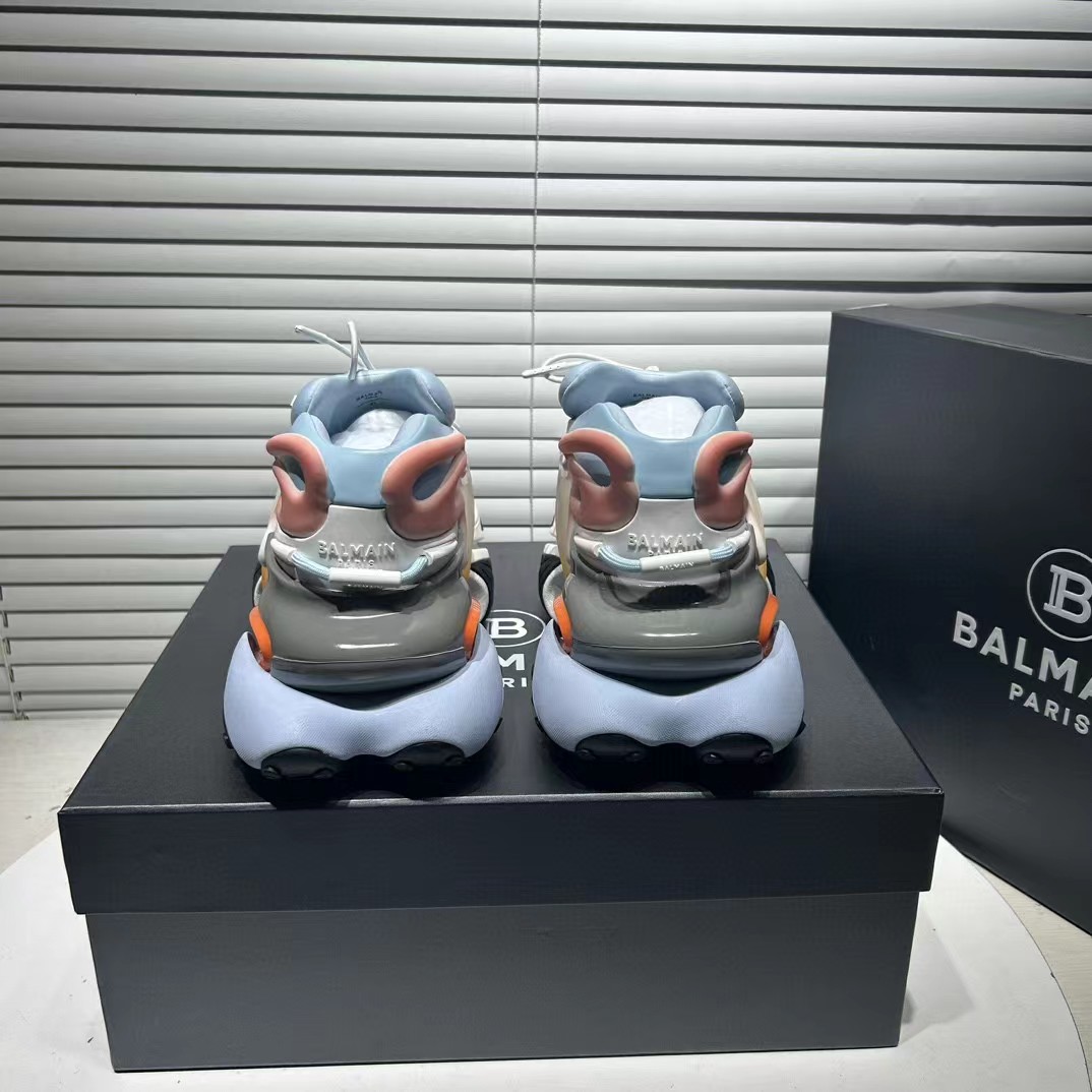 Balmain Unicorn Trainers In Two-tone Neoprene - 