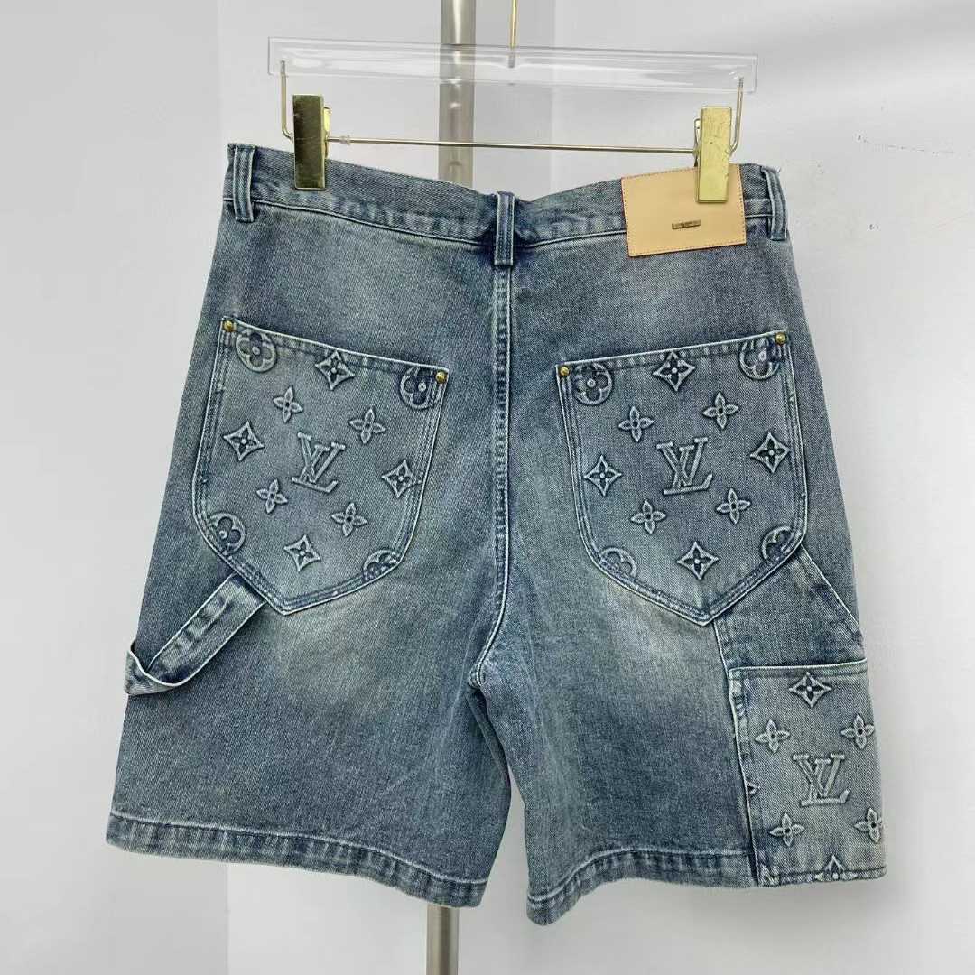 Louis Vuitton Denim Carpenter Shorts    1ABJ7D - PerfectKickZ