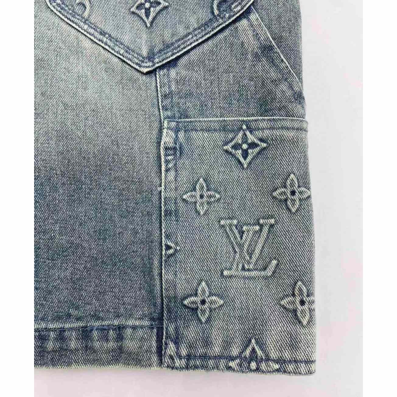 Louis Vuitton Denim Carpenter Shorts    1ABJ7D - PerfectKickZ