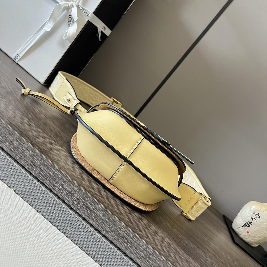 Loewe Mini Gate Dual Bag In Soft Calfskin And Jacquard - PerfectKickZ