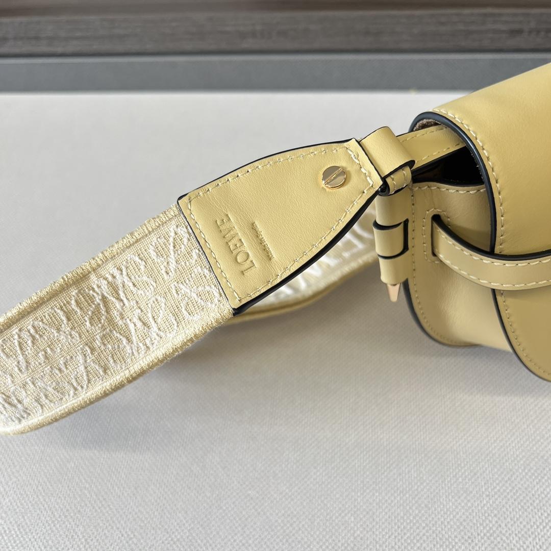 Loewe Mini Gate Dual Bag In Soft Calfskin And Jacquard - PerfectKickZ