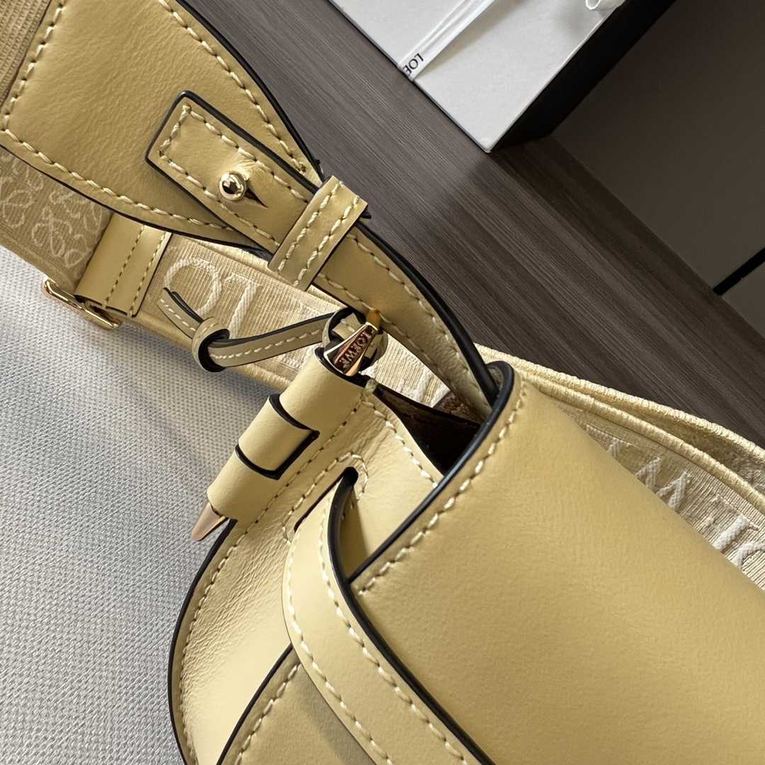 Loewe Mini Gate Dual Bag In Soft Calfskin And Jacquard - PerfectKickZ