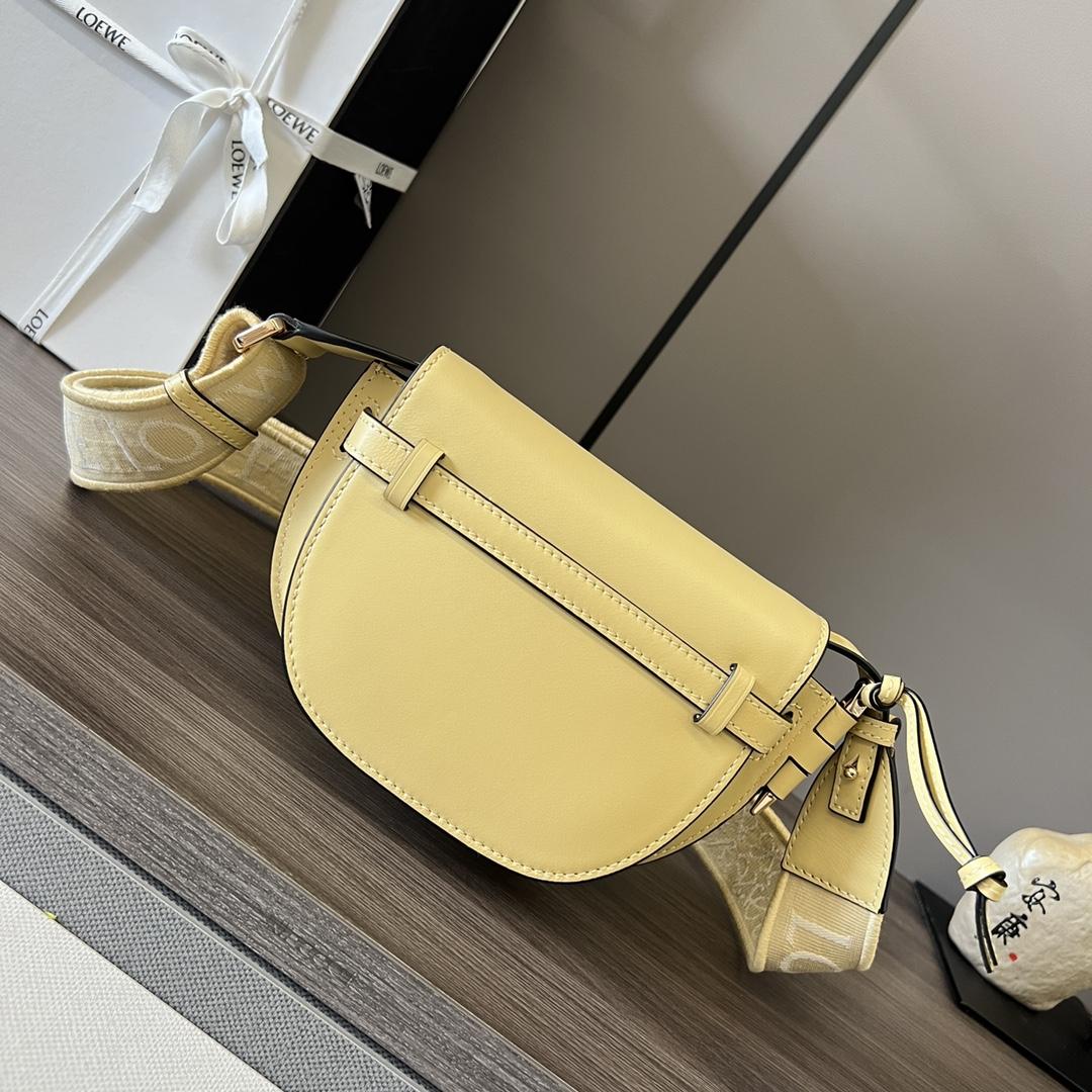 Loewe Mini Gate Dual Bag In Soft Calfskin And Jacquard - PerfectKickZ
