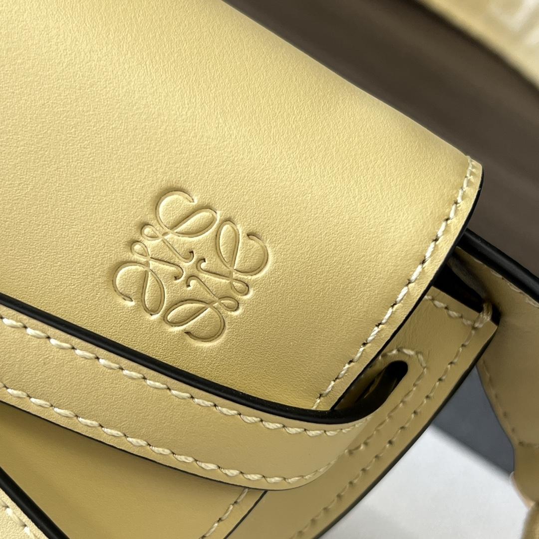 Loewe Mini Gate Dual Bag In Soft Calfskin And Jacquard - PerfectKickZ
