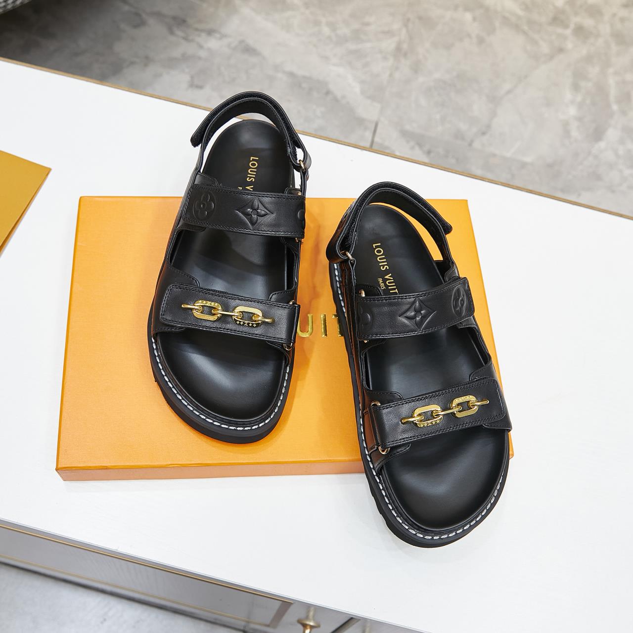 Louis Vuitton Paseo Flat Comfort Sandal   1AB3QE - PerfectKickZ