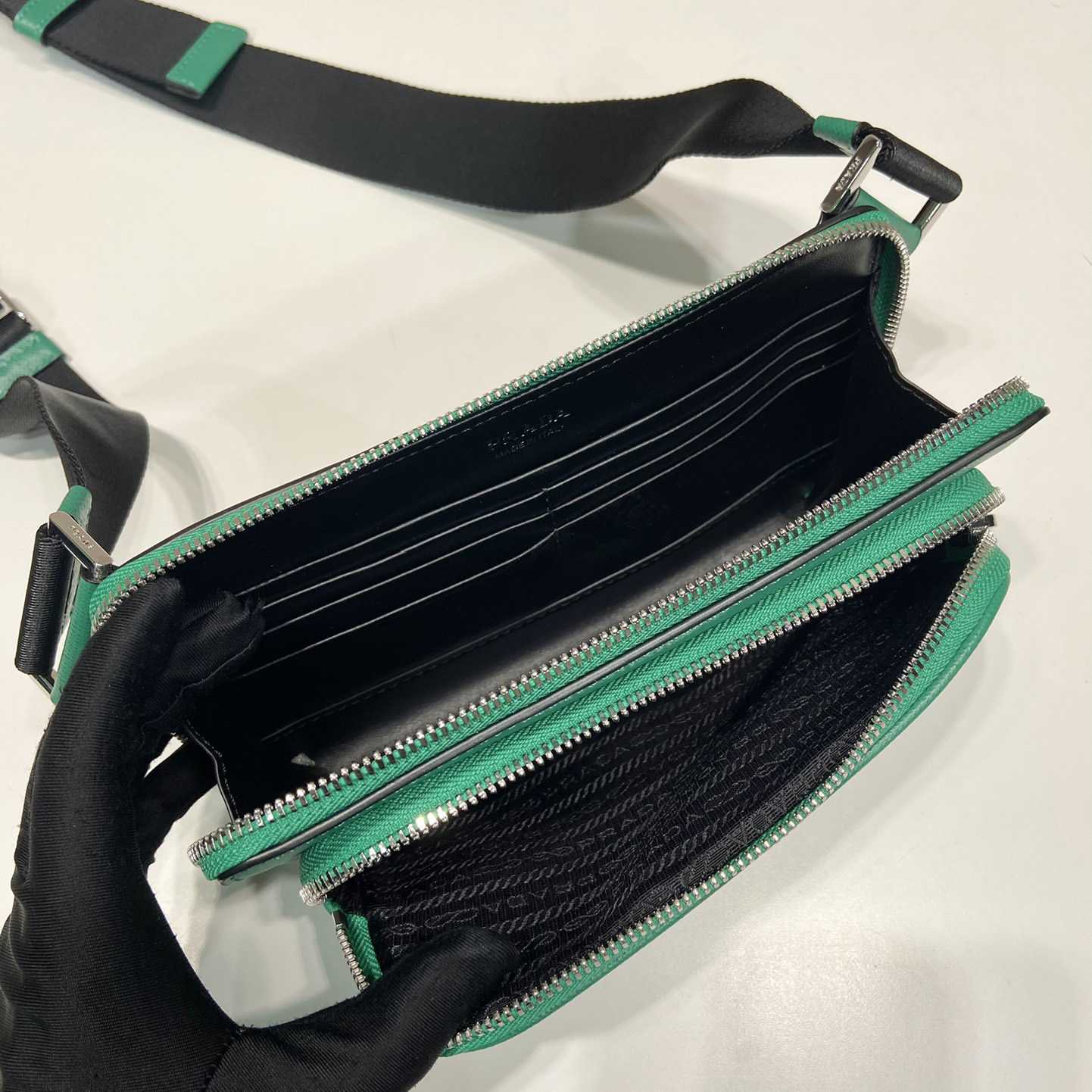 Prada Saffiano Leather Belt Bag - PerfectKickZ