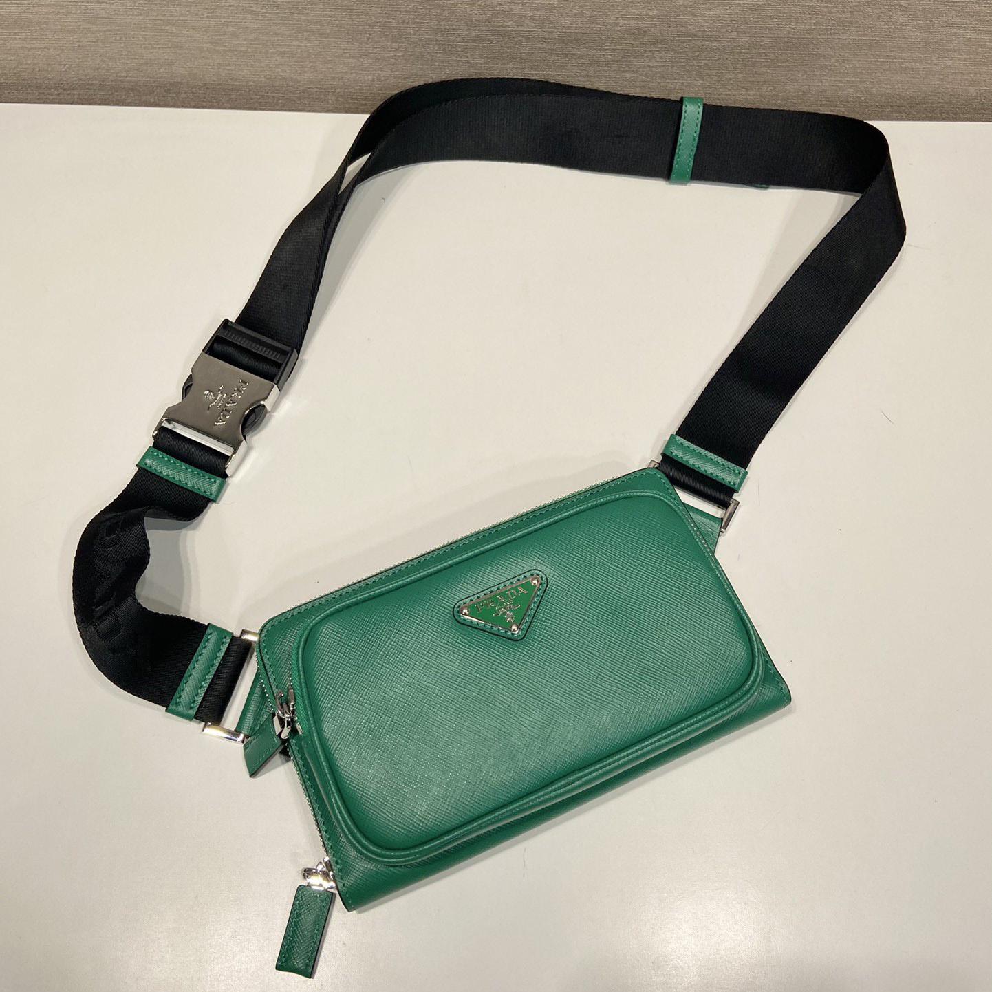 Prada Saffiano Leather Belt Bag - PerfectKickZ