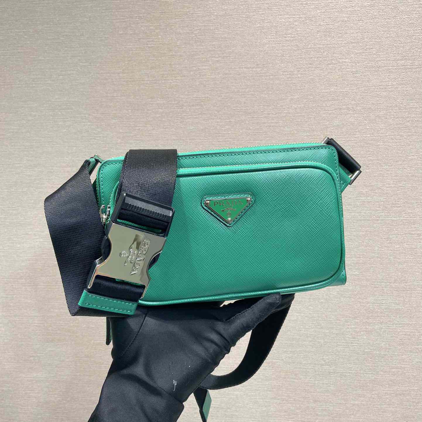 Prada Saffiano Leather Belt Bag - PerfectKickZ
