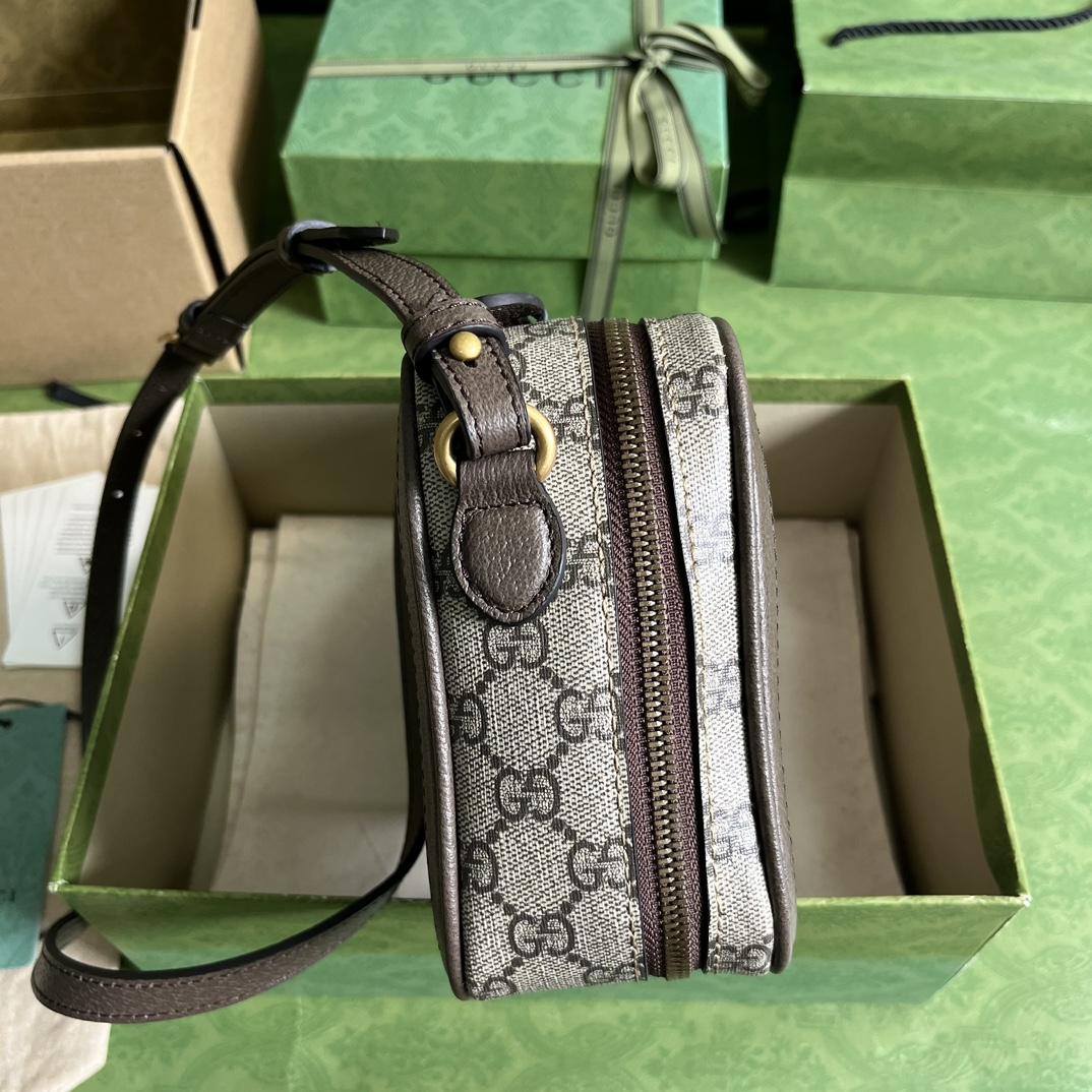 Gucci Ophidia Small Shoulder Bag With Web (24x 16x 7cm) - PerfectKickZ