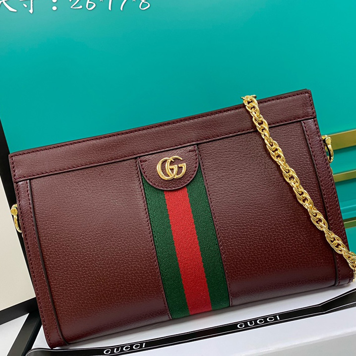 Gucci Ophidia GG Small Shoulder Bag  (26-17-8cm) - PerfectKickZ