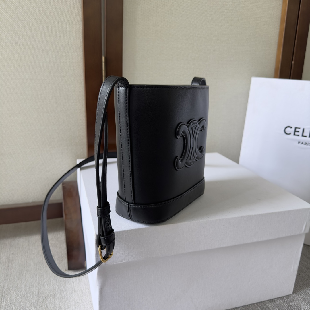Celine Mini Bucket Cuir Triomphe In Smooth Calfskin  - PerfectKickZ
