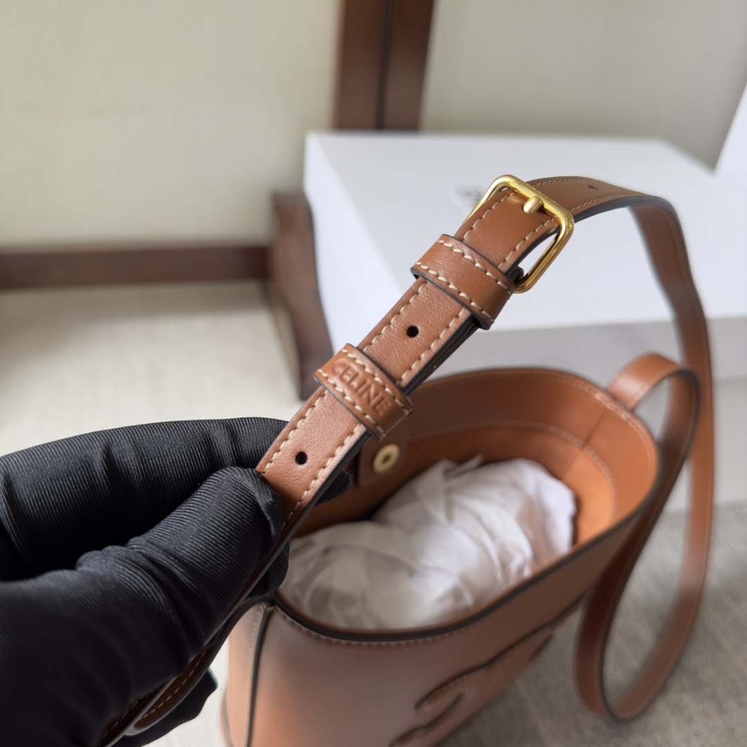Celine Mini Bucket Cuir Triomphe In Smooth Calfskin  - PerfectKickZ