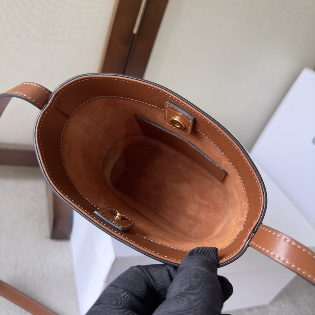 Celine Mini Bucket Cuir Triomphe In Smooth Calfskin  - PerfectKickZ