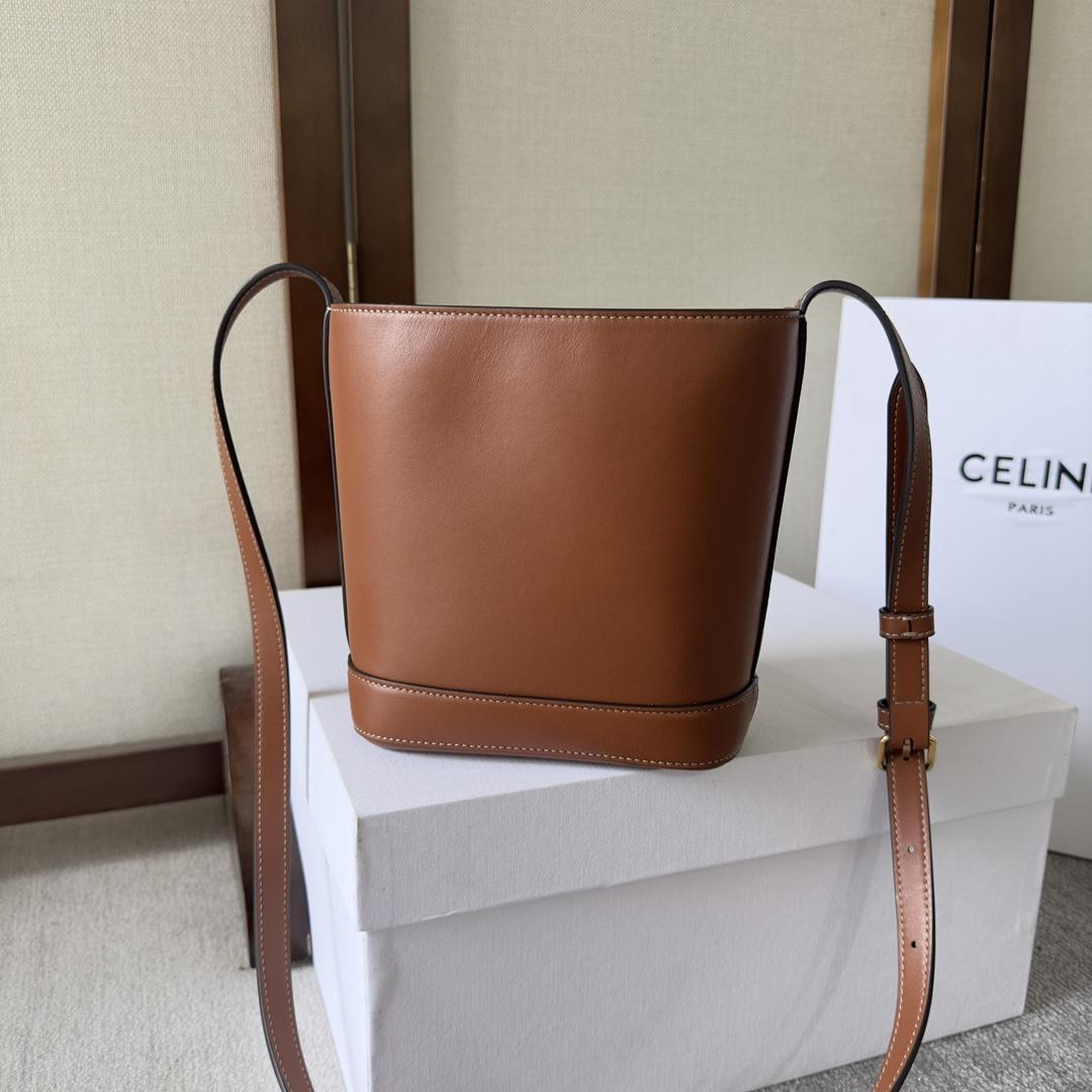 Celine Mini Bucket Cuir Triomphe In Smooth Calfskin  - PerfectKickZ