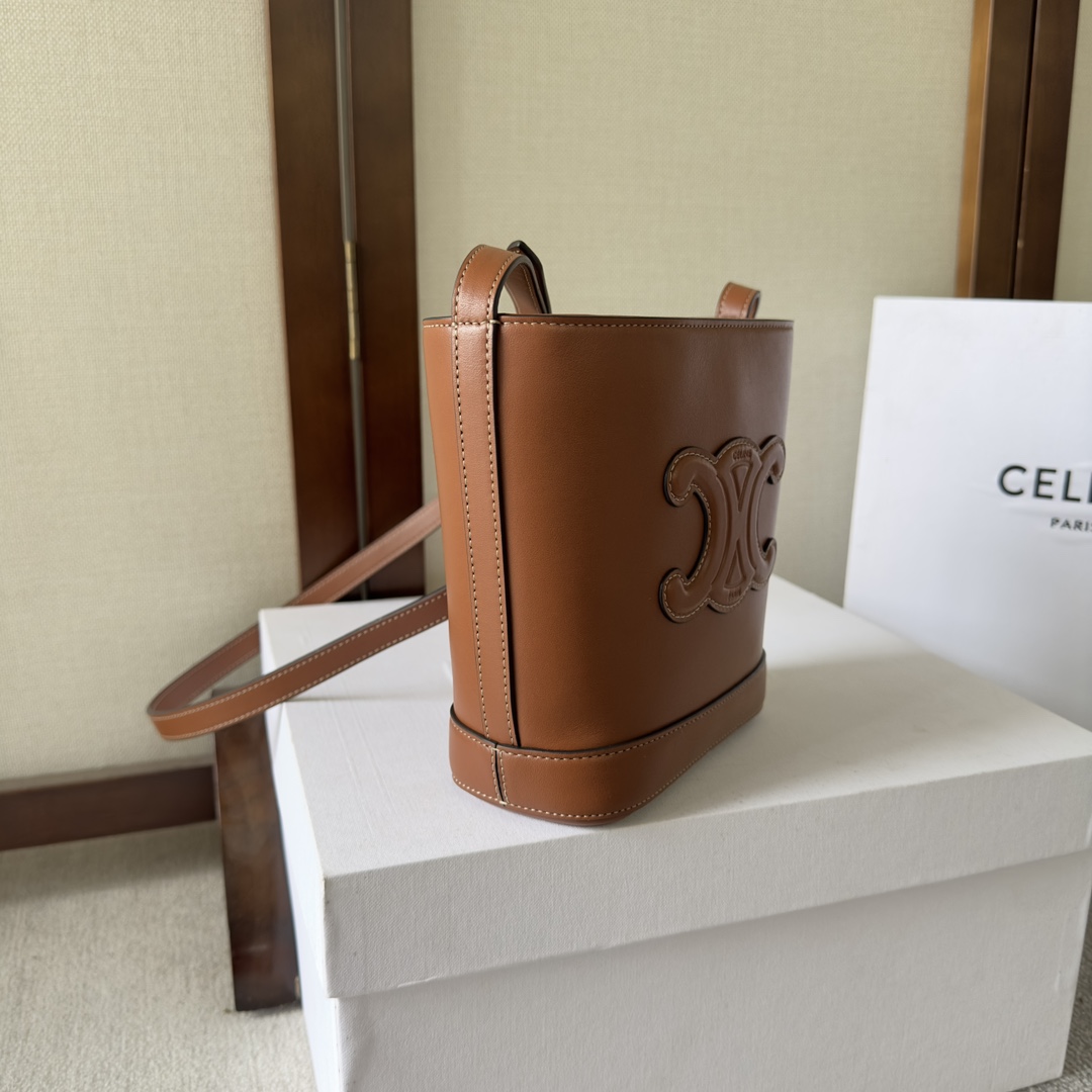 Celine Mini Bucket Cuir Triomphe In Smooth Calfskin  - PerfectKickZ