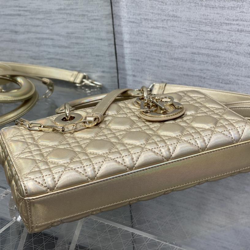 Dior Medium Dior Or Lady D-joy Bag - PerfectKickZ