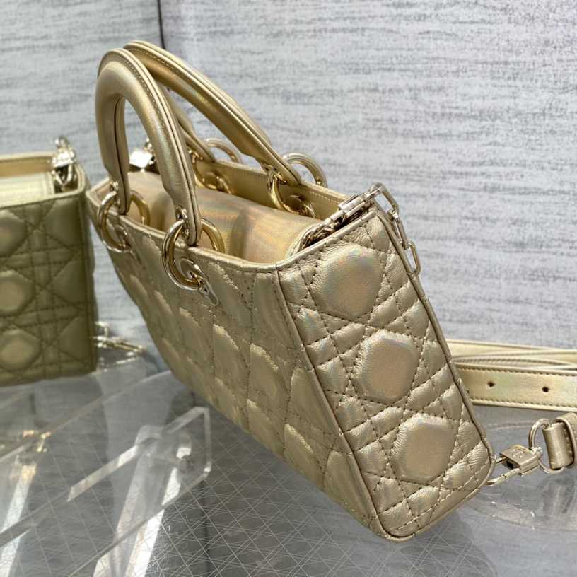Dior Medium Dior Or Lady D-joy Bag - PerfectKickZ