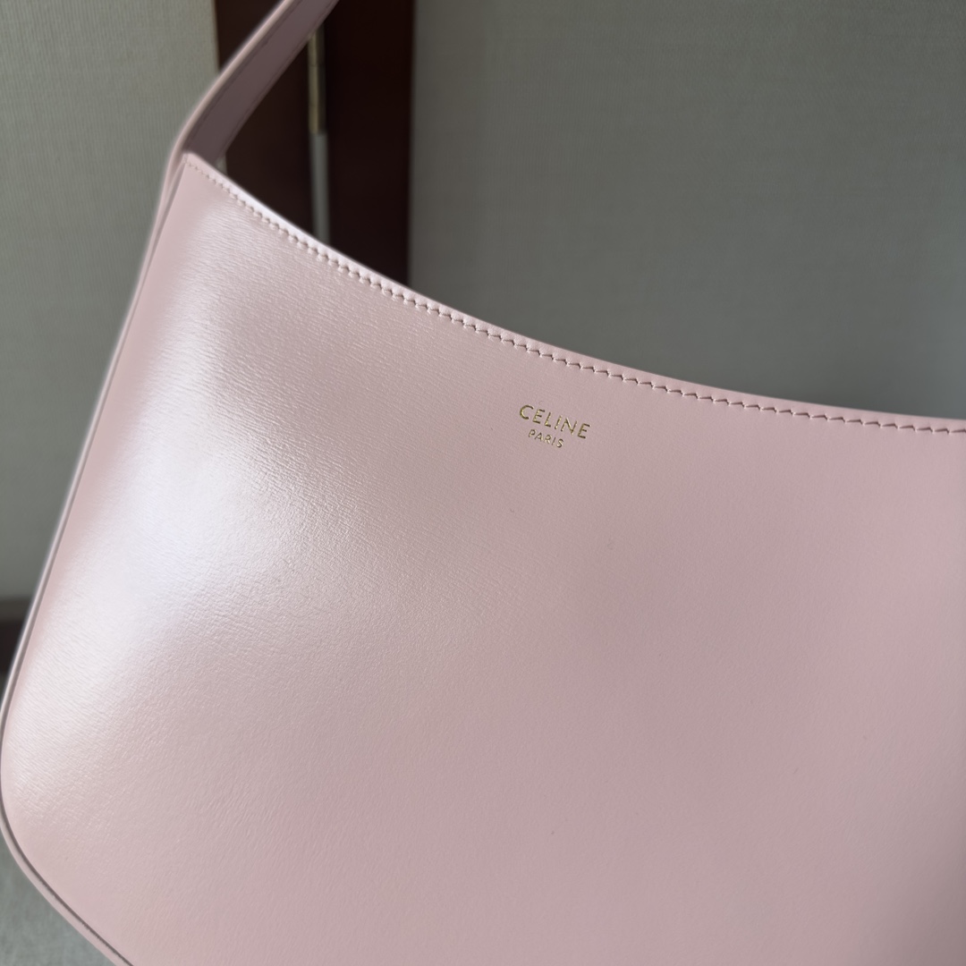 Celine Medium Celine Croque Bag In Shiny Calfskin Pink - PerfectKickZ