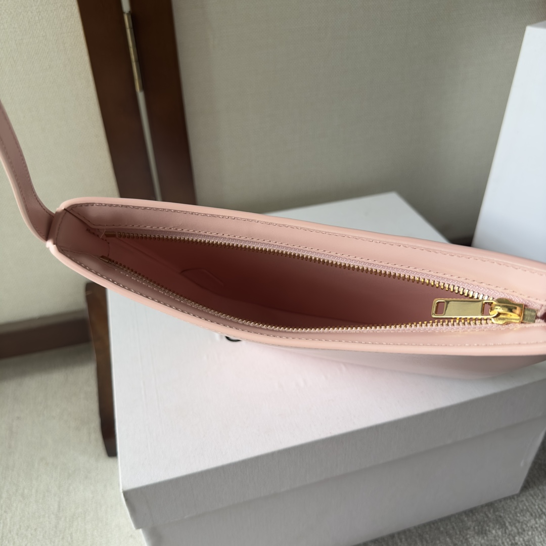 Celine Medium Celine Croque Bag In Shiny Calfskin Pink - PerfectKickZ