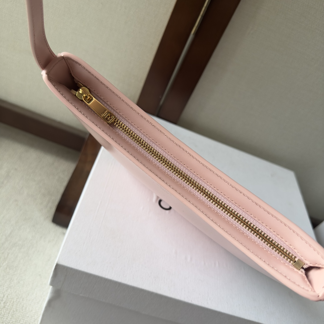 Celine Medium Celine Croque Bag In Shiny Calfskin Pink - PerfectKickZ