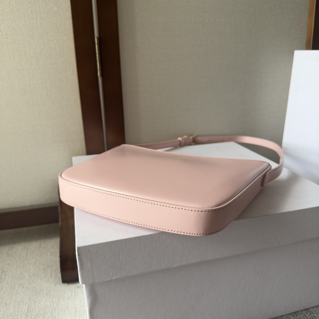 Celine Medium Celine Croque Bag In Shiny Calfskin Pink - PerfectKickZ
