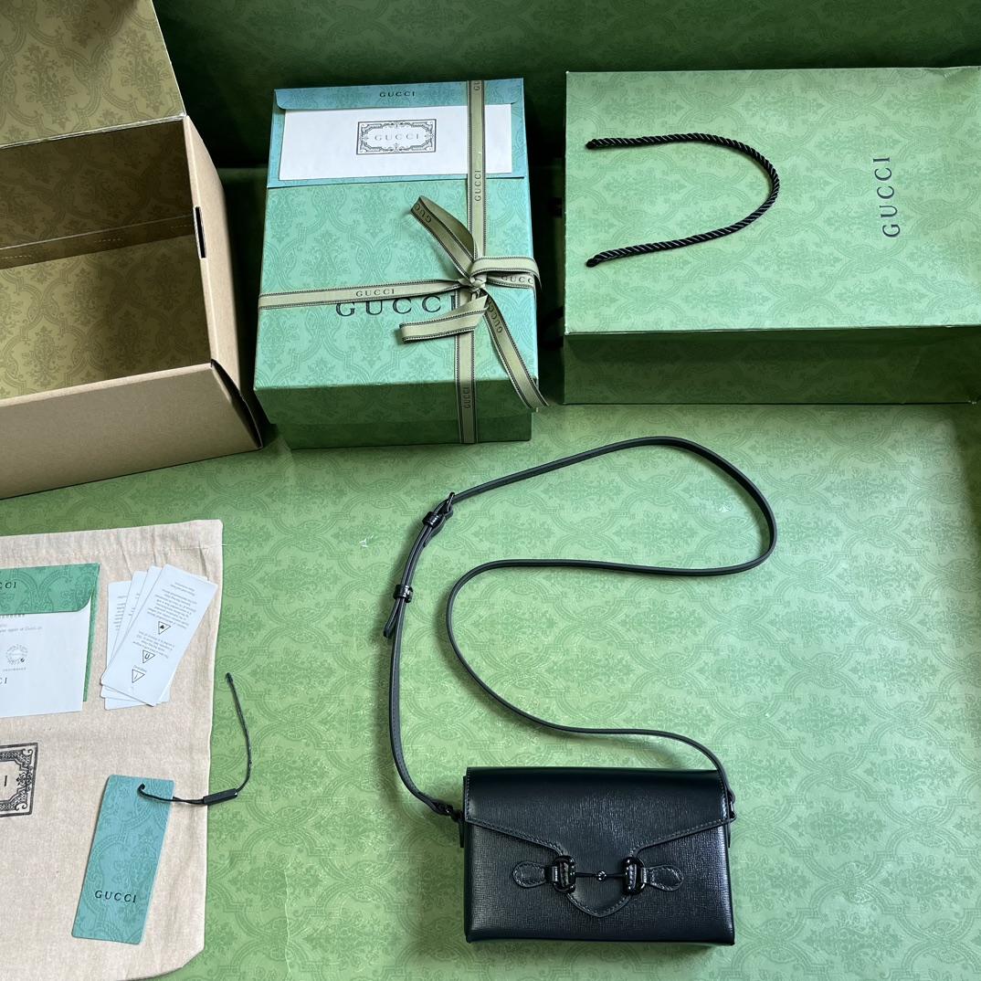 Gucci Horsebit 1955 Mini Bag(18-12-5cm) - PerfectKickZ