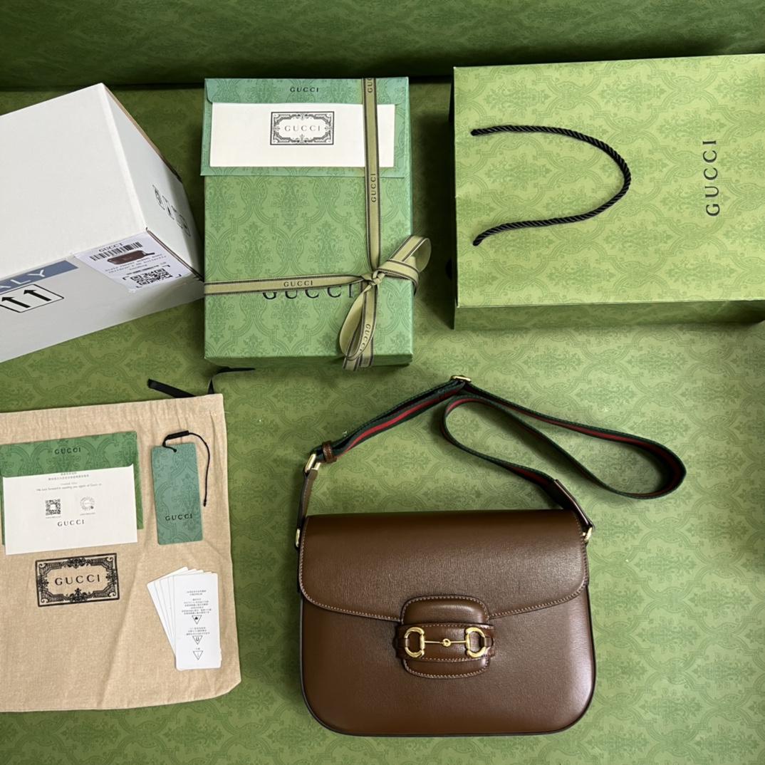 Gucci Horsebit 1955 Mini Bag(30*21*7.5cm)   - PerfectKickZ