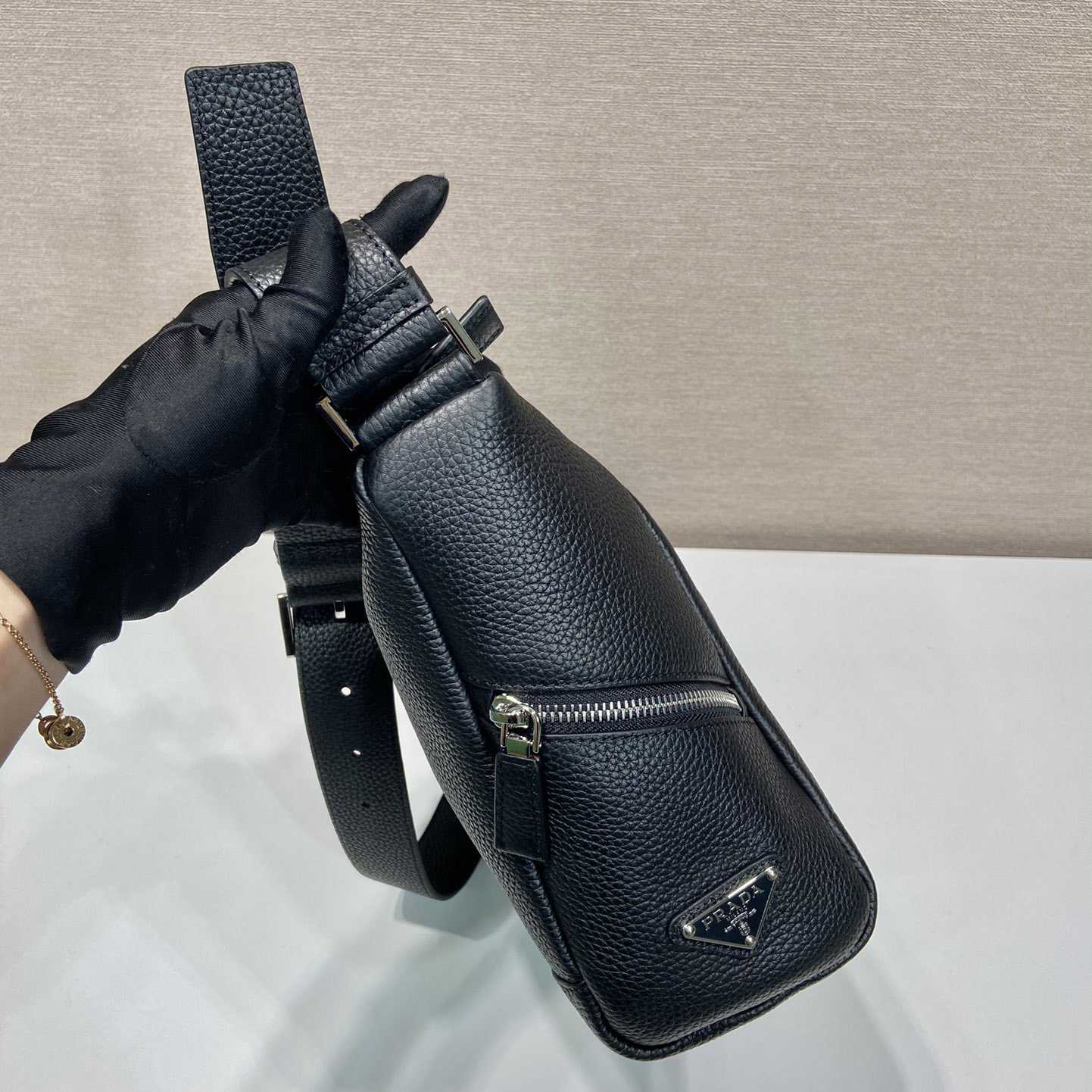 Prada Leather Bag With Shoulder strap - PerfectKickZ