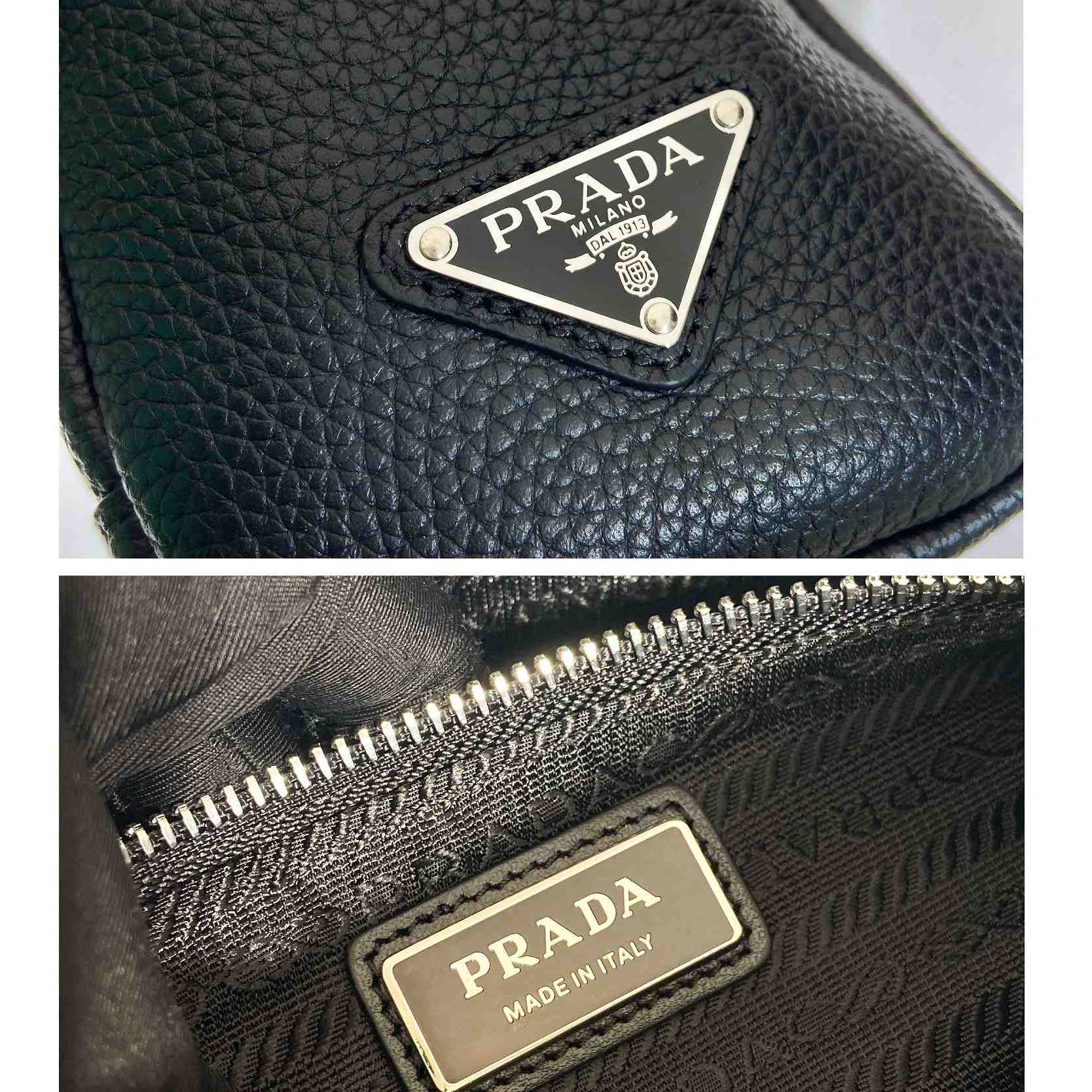 Prada Leather Bag With Shoulder strap - PerfectKickZ
