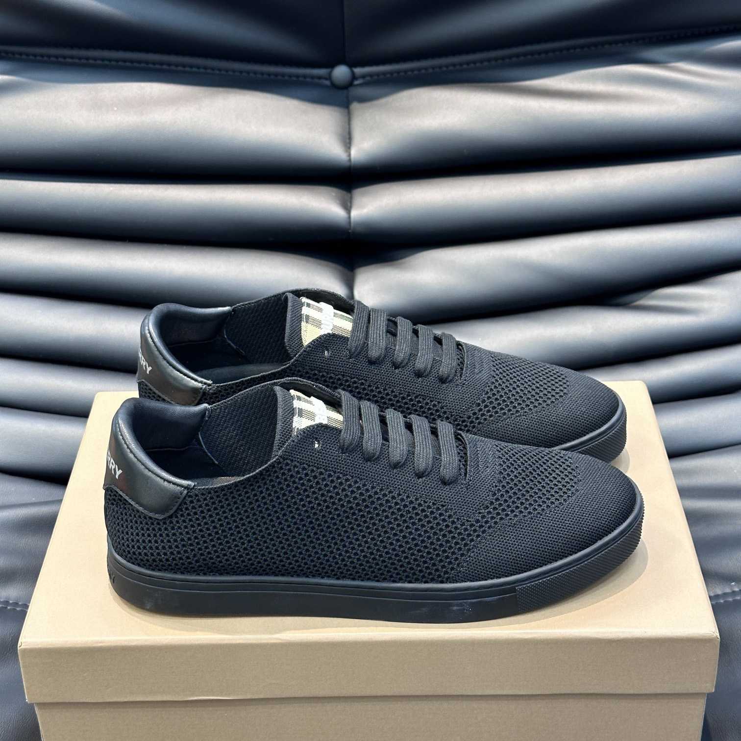 Burberry Nylon, Leather And Cotton Sneakers - PerfectKickZ