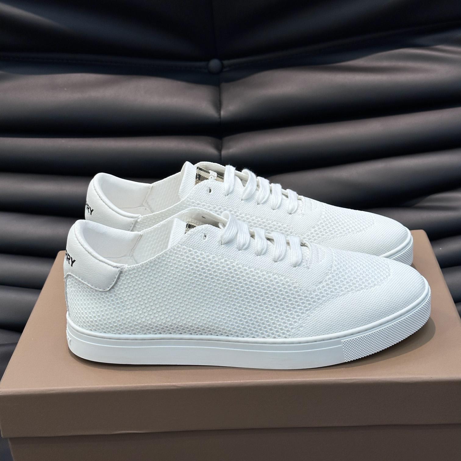 Burberry Nylon, Leather And Cotton Sneakers - PerfectKickZ
