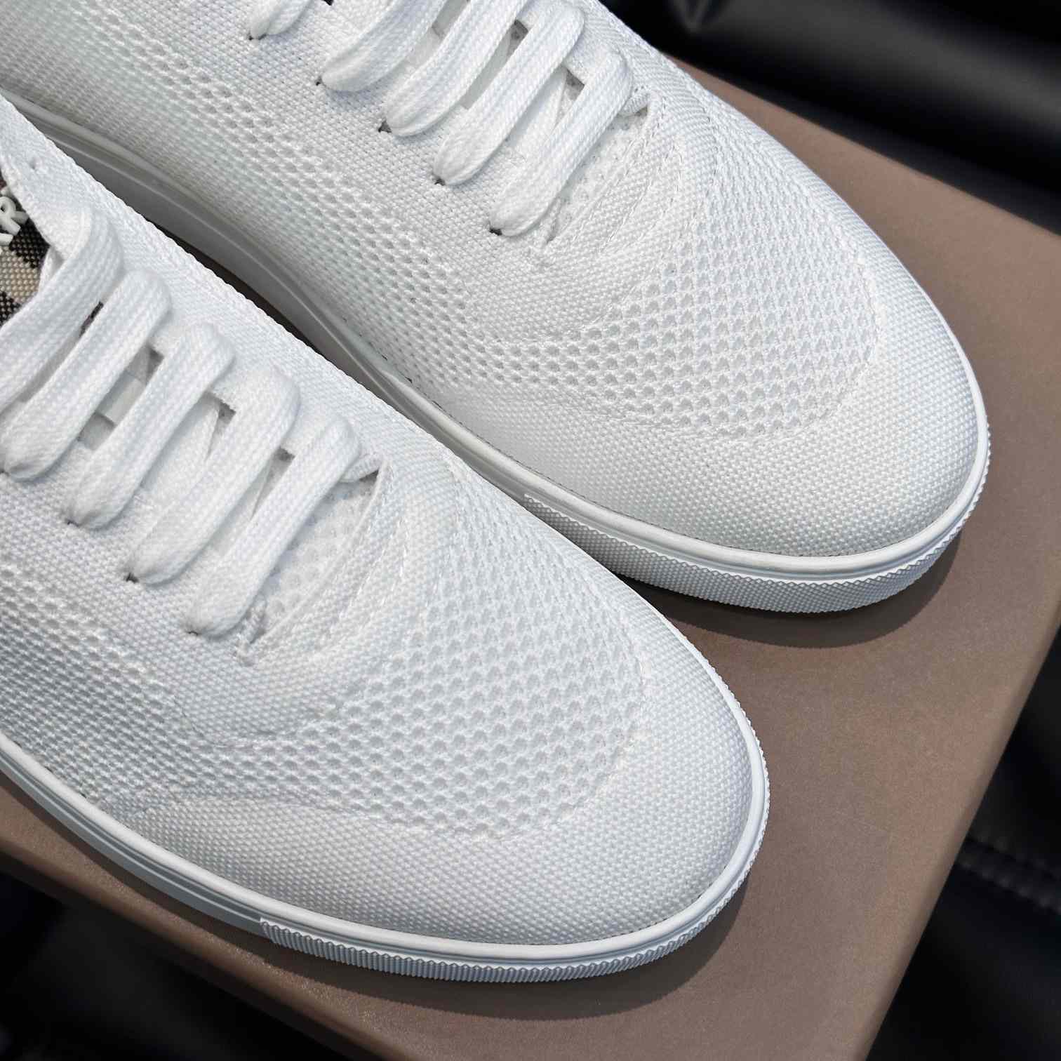 Burberry Nylon, Leather And Cotton Sneakers - PerfectKickZ
