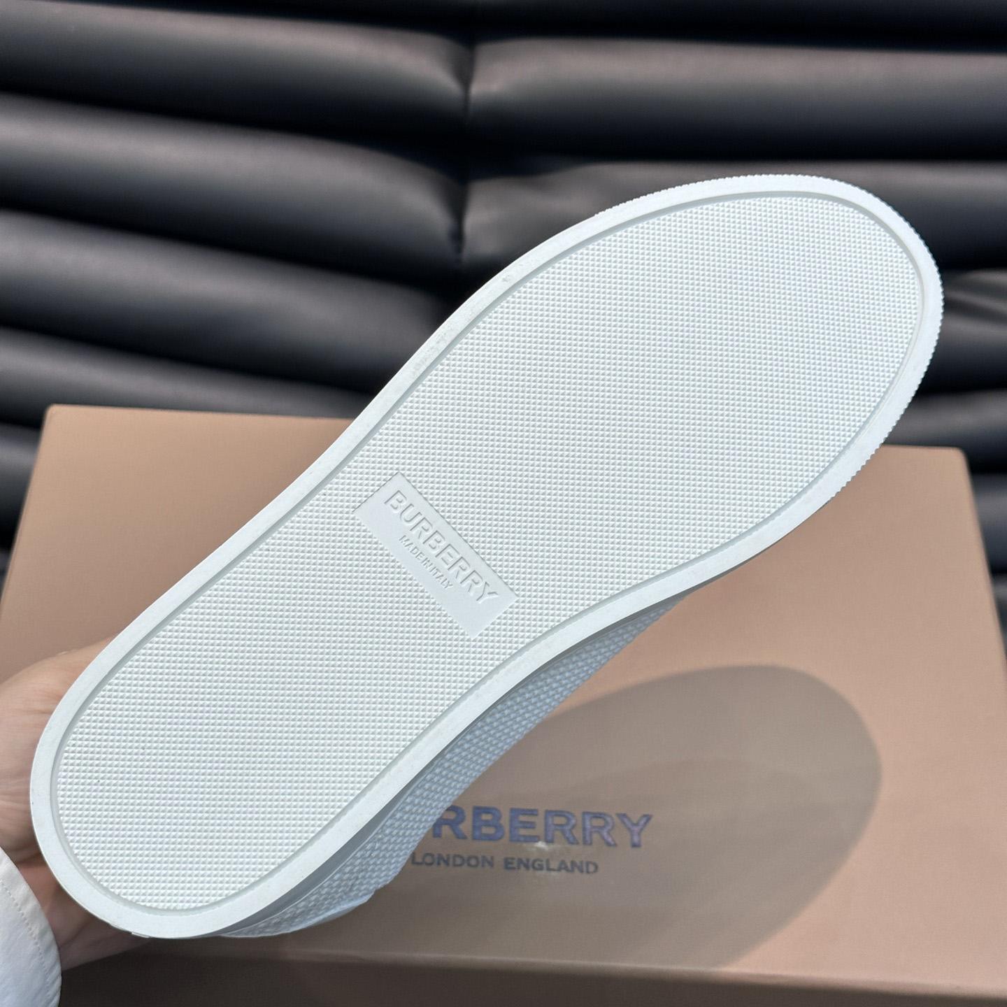Burberry Nylon, Leather And Cotton Sneakers - PerfectKickZ