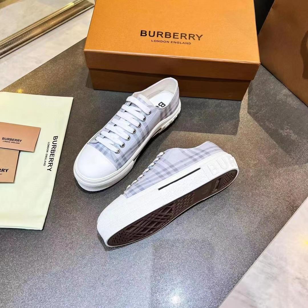 Burberry Check Cotton Sneakers - PerfectKickZ