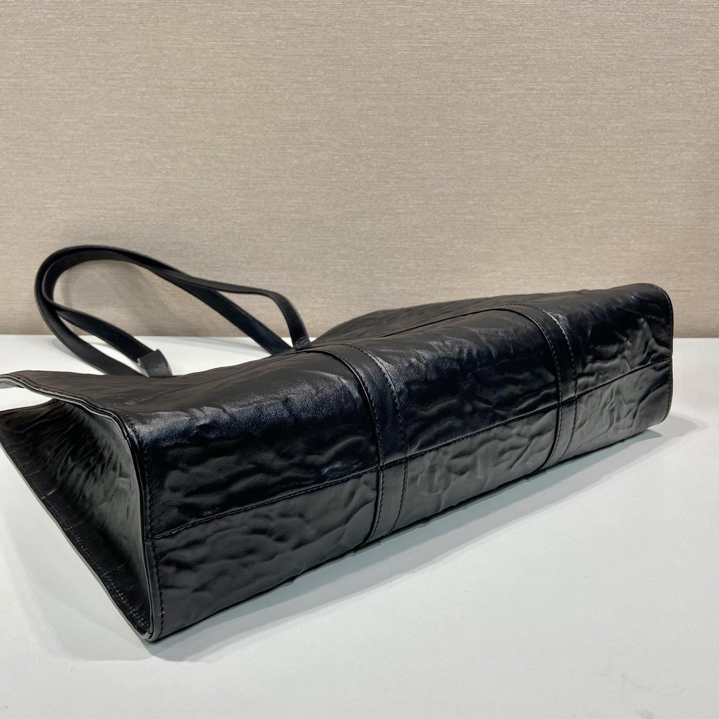 Prada Large Antique Nappa Leather Tote - PerfectKickZ