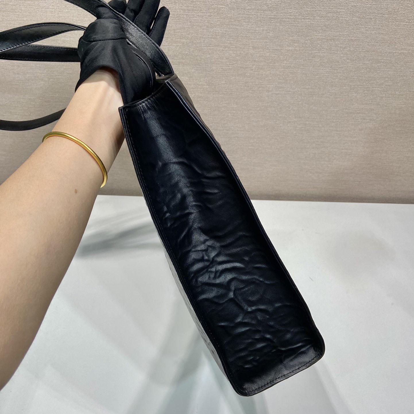 Prada Large Antique Nappa Leather Tote - PerfectKickZ