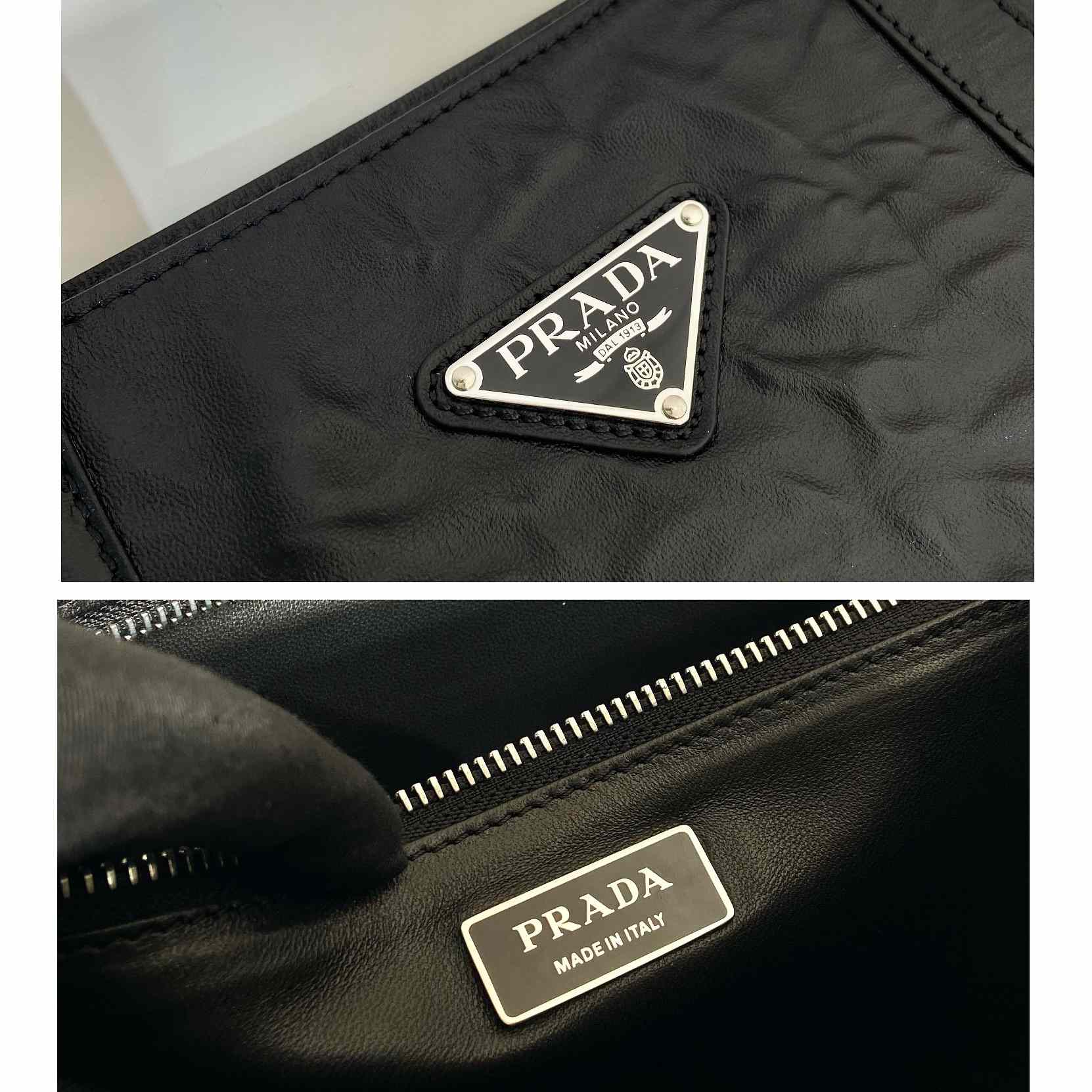 Prada Large Antique Nappa Leather Tote - PerfectKickZ