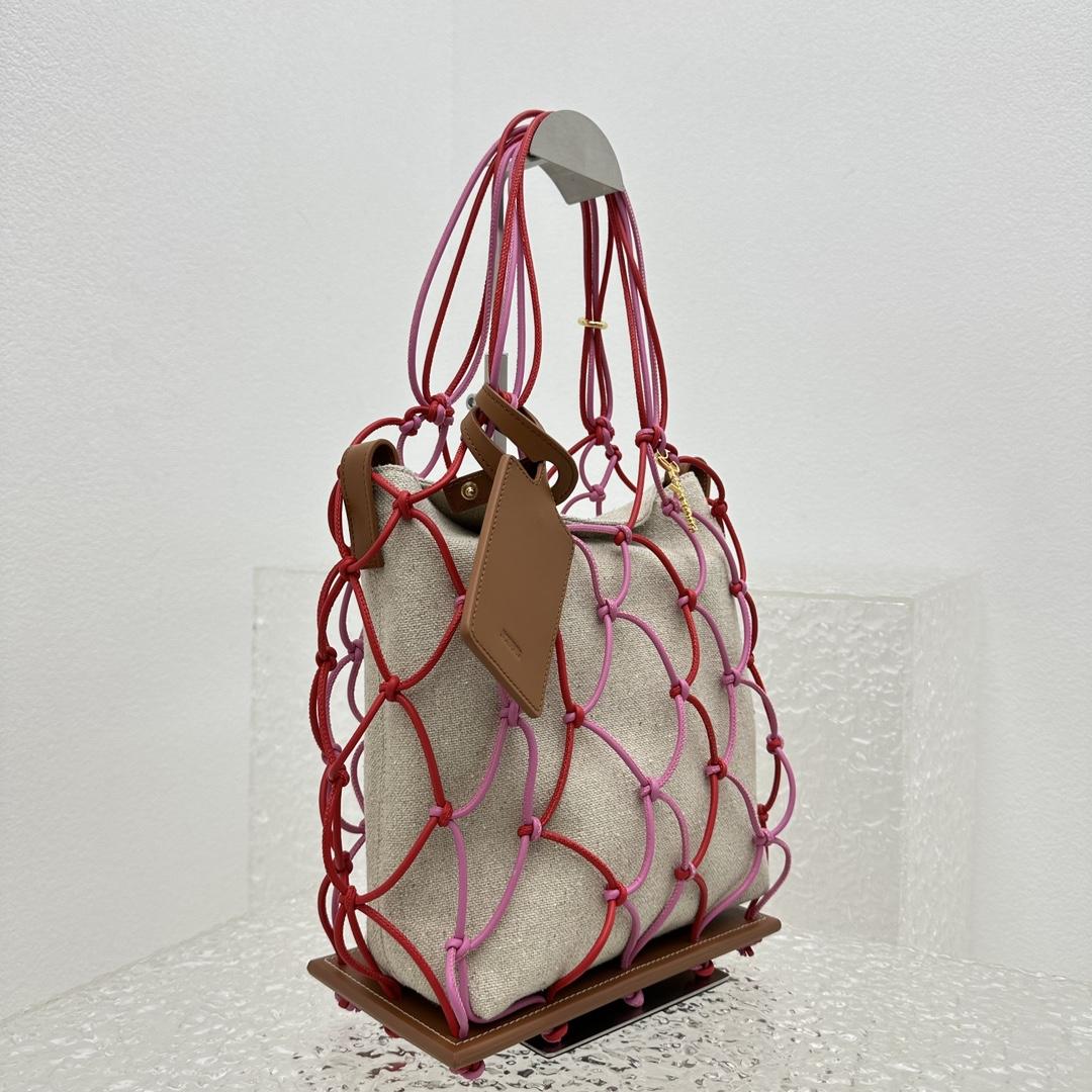 Jacquemus Le Petit Filet Pralu Tote Bag (10x27x21cm) - PerfectKickZ