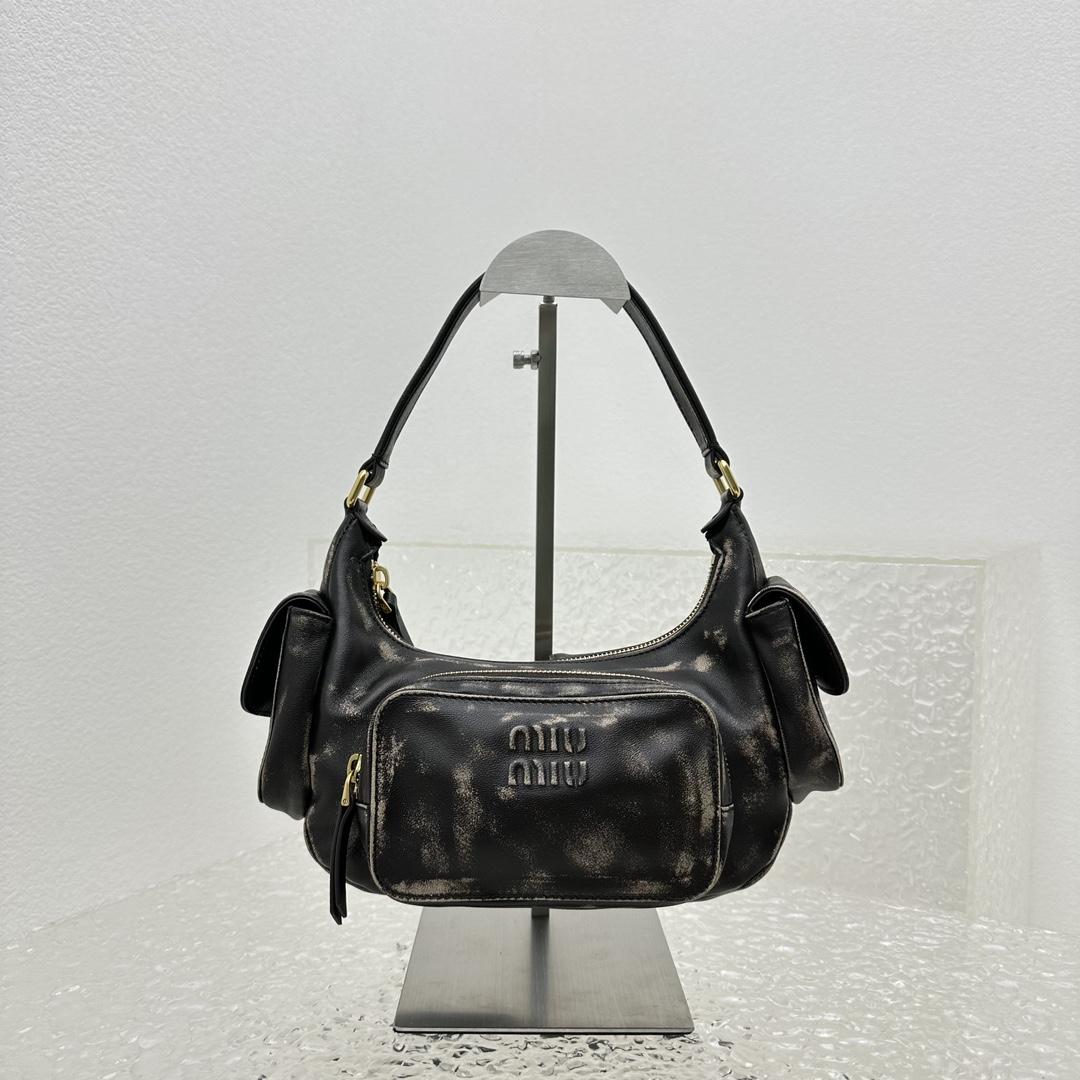 Miu Miu Nappa Leather Hobo Bag - PerfectKickZ